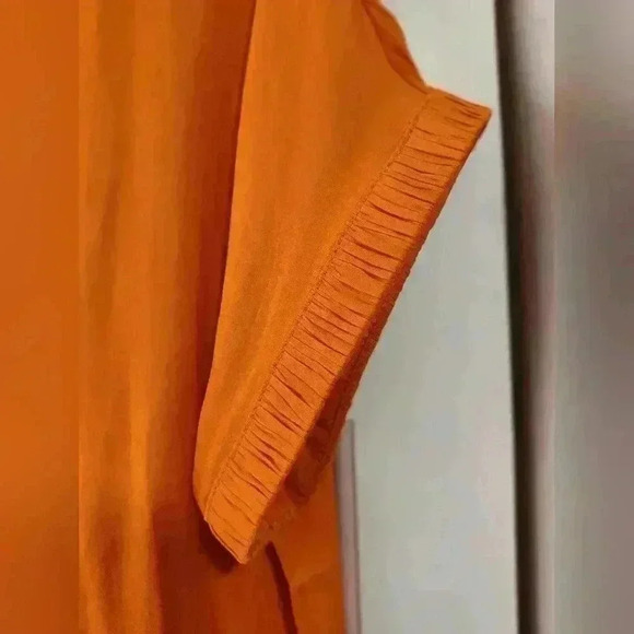 Naked Zebra women's top | orange | short sleeve | size Small - Picture 2 of 5